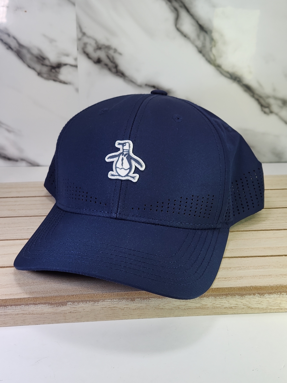Original Penguin Navy Performance Penguin Logo Cap.
